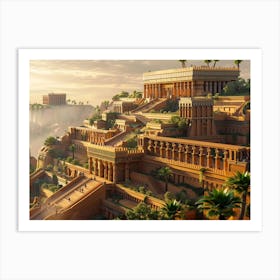 Egyptian City Art Print