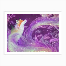 Enchanted Spirit Fox Lilac 1 Art Print
