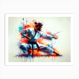 Karate 2 Art Print