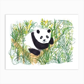 Jungle Panda Art Print