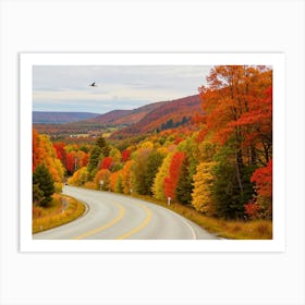 Autumn Road 3 Art Print