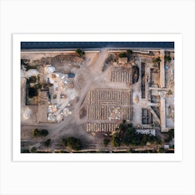 Aerial view of Luxor, Egypt 3 Art Print