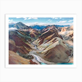 MountainRiver Art Print