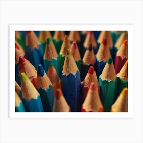 Colorful Pencils Art Print