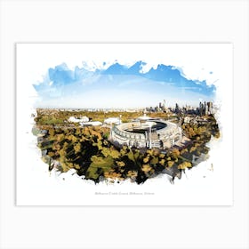 Melbourne Cricket Ground, Melbourne, Victoria Art Print