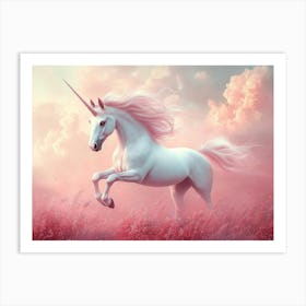 Fantasy Pin Unicorn Art Print