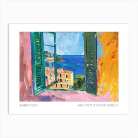Sorrento From The Window Series Poster Painting 3 Art Print