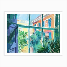 Charleston From The Window View Painting 4 Art Print