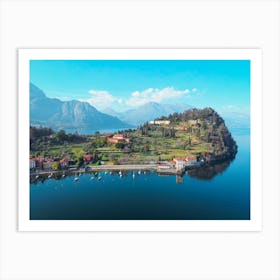 Lago Di Como, Italy, Bellagio, Lake Como Italy Poster Print. Aerial Photography. Italy Wall Art. Italy Nature Print Art Print