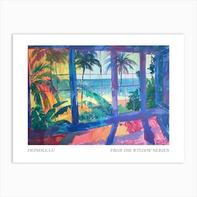 Honolulu From The Window Series Poster Painting 2 Art Print