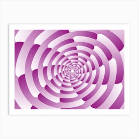 Abstract Pink Spiral Background Wallpaper Art Print