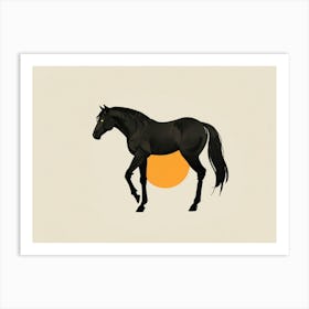 Horse In The Sun 2 Art Print