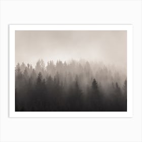 Modern Rustic Forest Art Print