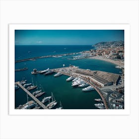 Sanremo Italy Photo Print, Liguria Photography, Aerial photography, Mediterranean Wall Art Art Print