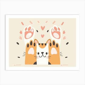 Cat Paw (29) Art Print