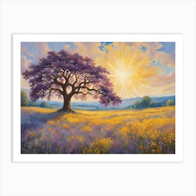 Tree In The Meadow 6 Art Print