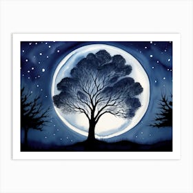 Full Moon  Art Print