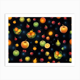 Fruit Baskets Art Print