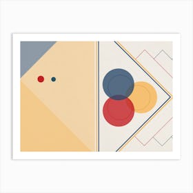 Bauhaus Geometric Art Art Print