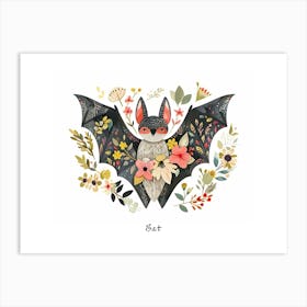 Little Floral Bat 1 Poster Art Print