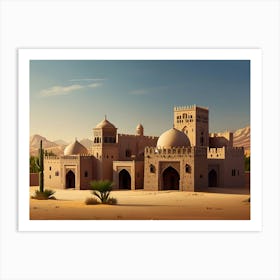 Sand Castle In The Desert Art Print