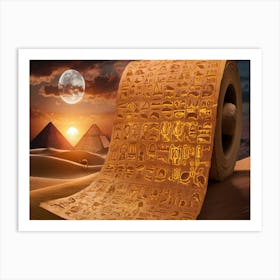 Egyptian Scroll Art Print