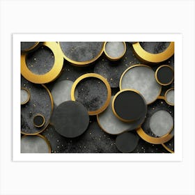 Abstract Circles Art Print