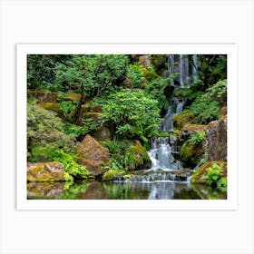 Japanese Waterfall Art Print