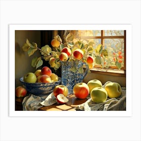 Apples In A Vase Art Print