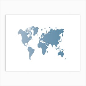 World Map 20 Art Print