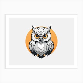 Owl Logo Art Print