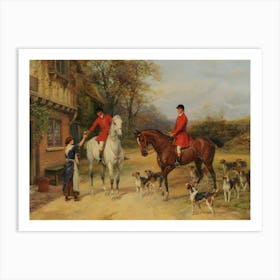 Hunter And Hounds Art Print