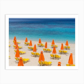 Beach Umbrellas Art Print