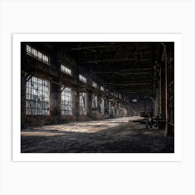 Effortlessly Capturing The Charm And Stark Realities Of Vintage Industrial Steel The Subject Wears (2) Art Print