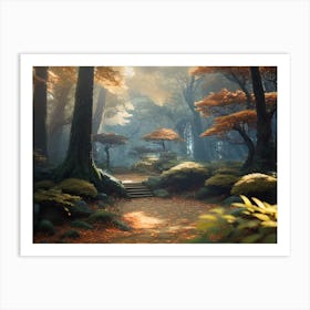 Forest In Autumn 2 Art Print