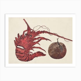 Japanese Lobster,  Katsushika Hokusai Art Print