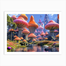 Mushroom Forest 2 Art Print