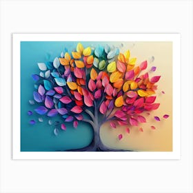 Leaves Tree Art Print