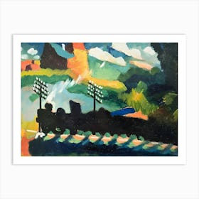 Wassily Kandinsky Train On The Tracks Art Print