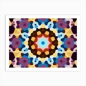 The Mosaic Is Purple Art Print