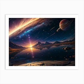 Space Landscape 2 Art Print