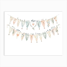 Bunting Garland Art Print