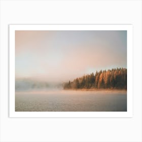 Forest Lake Sunset Art Print