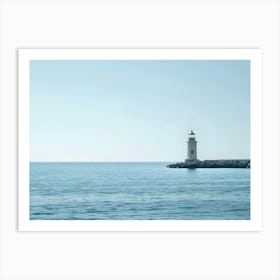 Lighthouse In The Sea Art Print