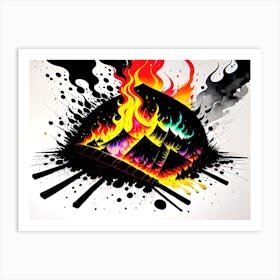 Fireplace Art Print