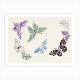 Vintage Butterfly, Cho Senshu (3) Art Print