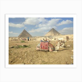 Giza Pyramids Art Print