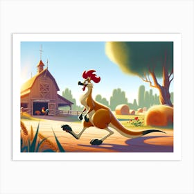 Kangarooster Art Print