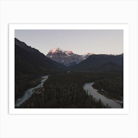 Split Mountain River Art Print