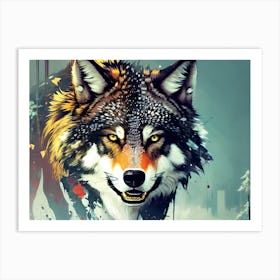 Wolf art 19 Art Print